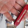 Vintage Victorinox Bantam 84mm Swiss Army Knife with Advertising Metal inlay Collectable Image 3