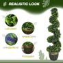 Set of Two 115cm Artificial Lavender Trees Image 2