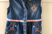 Sleeveless denim dress