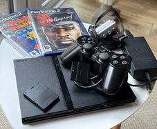 PS2 Slim Console Bundle Complete