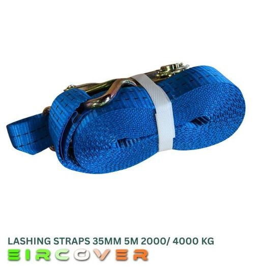 Heavy Duty Ratchet Straps 35mm 5m 2000/ 4000 kg Bl