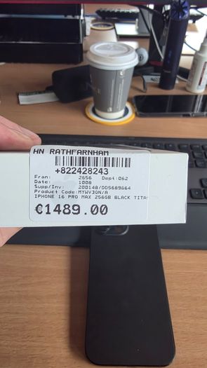 iPhone 16 Pro Max 256gb - Titanium Black