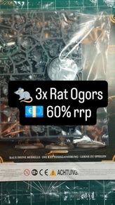 Warhammer Age of Sigmar Skaven Rat Ogors x3