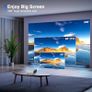 FREE EXPRESS SHIPPING Mini Projector Portable video-projector,55000 Hours Multimedia Home Theater movie Projector,Compatible with TV Stick,Full HD 1080P HDMI,VGA,USB,AV,laptop,iphone,Android Smartphone Image 4