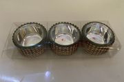 3 Decorative T light holders