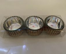3 Decorative T light holders