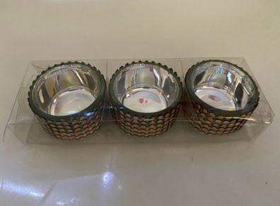 3 Decorative T light holders