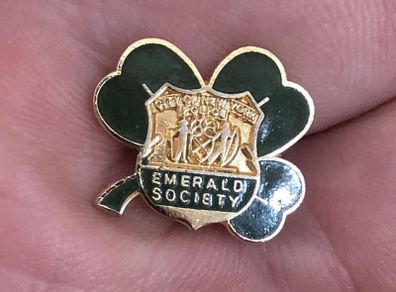 Rare Gold Plated NYPD Emerald Society Pin Badge