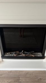 Led fire and fireplace