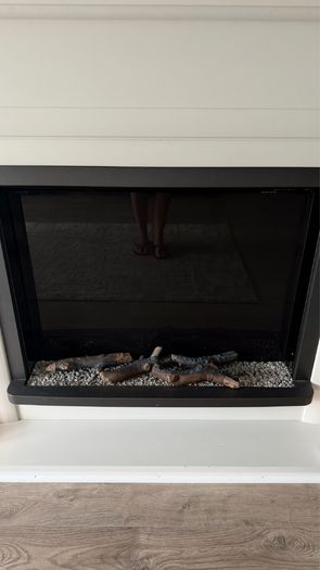 Led fire and fireplace