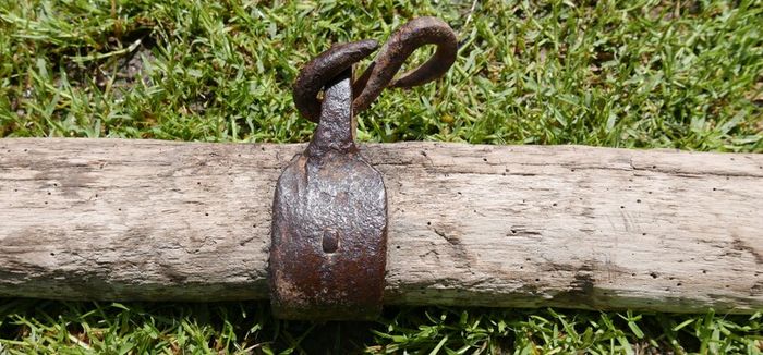 Antique Yoke Plow Farm Ox Horse Wagon Rustic Farmhouse Cabin Wall Hanging Vintage Wood Metal Primitive