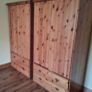 Two large pine wardrobes Image 2