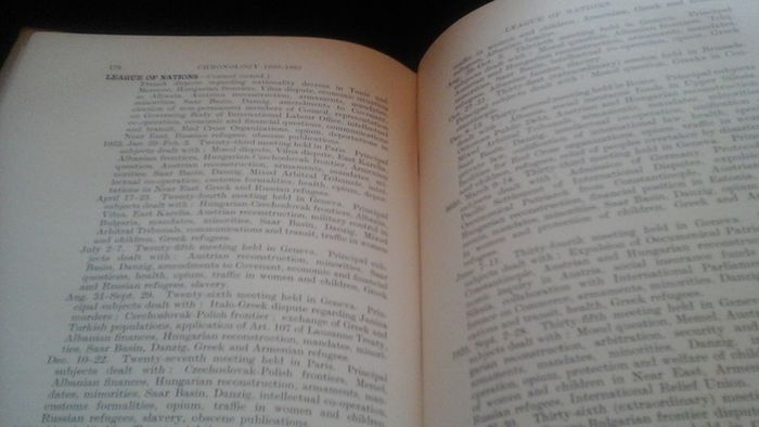 Survey of International Affairs 1925 supplement,Chronology of Events and Treaties 1st Jan 1920 -31st Dec 1925.