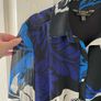 Lipsy Dress in Size 12 - worn only once, gorgeous shades of blue on black background Image 6