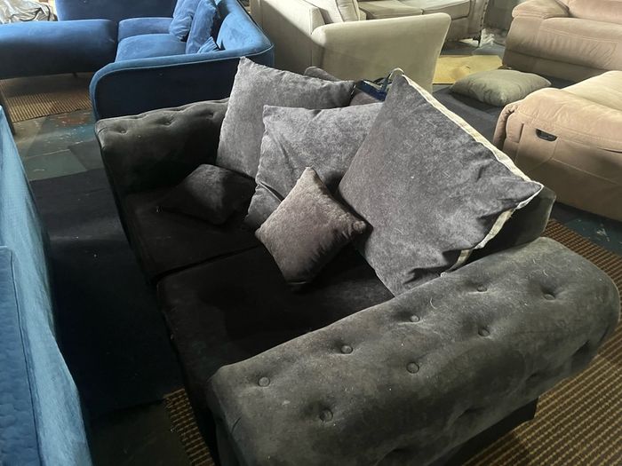 Black 2 seater sofa