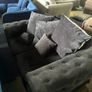 Black 2 seater sofa Image 5