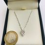 9ct White Gold Diamond Pendant & Chain Image 4