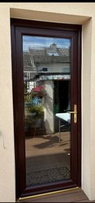 Rosewood PVC Double Glazed Back Door