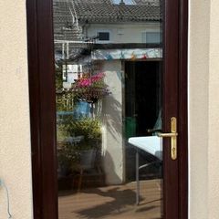 Rosewood PVC Double Glazed Back Door