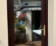 Rosewood PVC Double Glazed Back Door. Sale Agreed