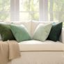 Cushion Covers Soft Decorative Square Throw Pillow Covers Cushion Soft Pillowcase Striped Pack of four for Home decor Sofa 45cm x 45cm,18x18 Inches Forest Green Series Image 4