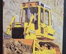Liebherr crawler tractor, Vintage Style Metal Sign .