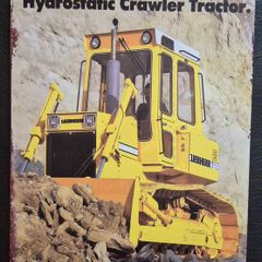 Liebherr crawler tractor, Vintage Style Metal Sign .