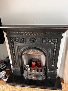 Cast iron fireplace