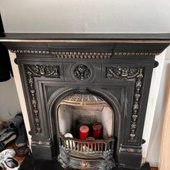 Cast iron fireplace