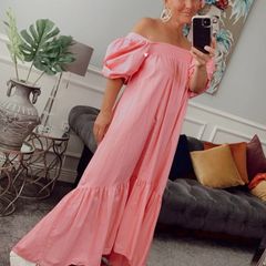 H&M pink maxi dress