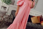 Pink maxi dress