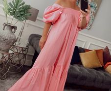 Pink maxi dress