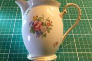 Vintage Royal Grafton Bone China Summer Flowers Pattern Milk Jug