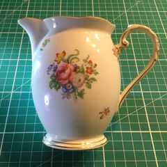 Vintage Royal Grafton Bone China Summer Flowers Pattern Milk Jug