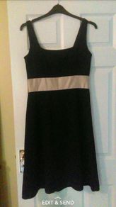 Black/Gold Formal Dress Size 12