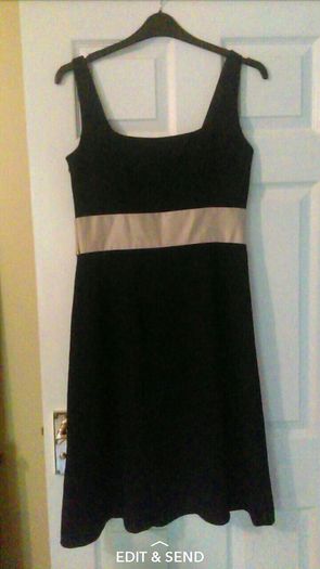 Black/Gold Formal Dress Size 12