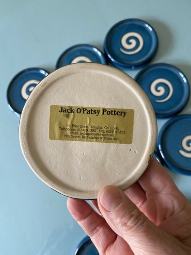 JACK O PATSY pottery coasters