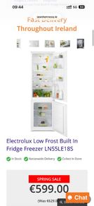 Built In Fridge Freezer electrolux