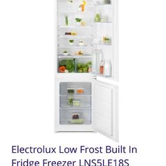 Electrolux Low Frost Built In Fridge Freezer LNS5LE18S