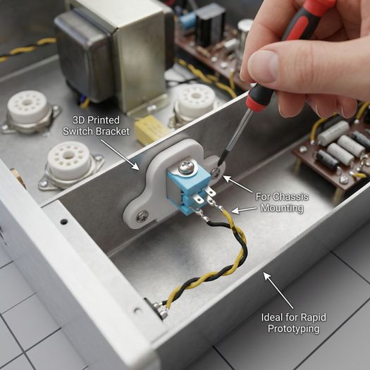 tube amp switch bracket