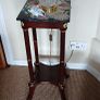 a pair of vintage marble top tables Image 2