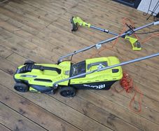 RYOBI Lawnmower and Grass Trimmer