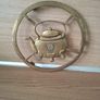 Vintage  Heavy Brass Teapot Trivet 18cm  Diameter Image 2