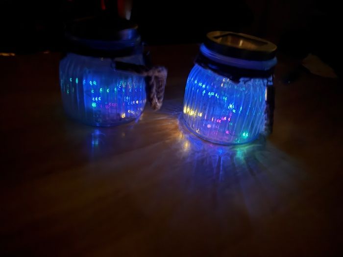 Glass Solar Lantern x 2