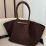 DeMellier New York Brown Mocha Suede Bag Image 2
