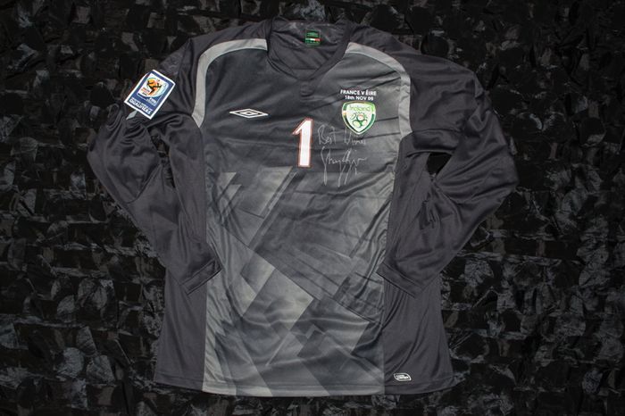 Shay Given Republic Of Ireland Signed Player Issue Goalkeeper Jersey Shirt Umbro