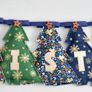 Padded Christmas Trees Bunting Image 5