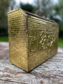 Vintage Newspaper holder for film prop