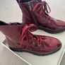 Ladies red patent Tamaris Boots, EU39, never worn Image 2