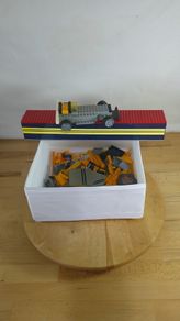 LEGO City 7344 Dump Truck & Racing Transporter Parts Retired Vintage Yellow Construction Job Lot